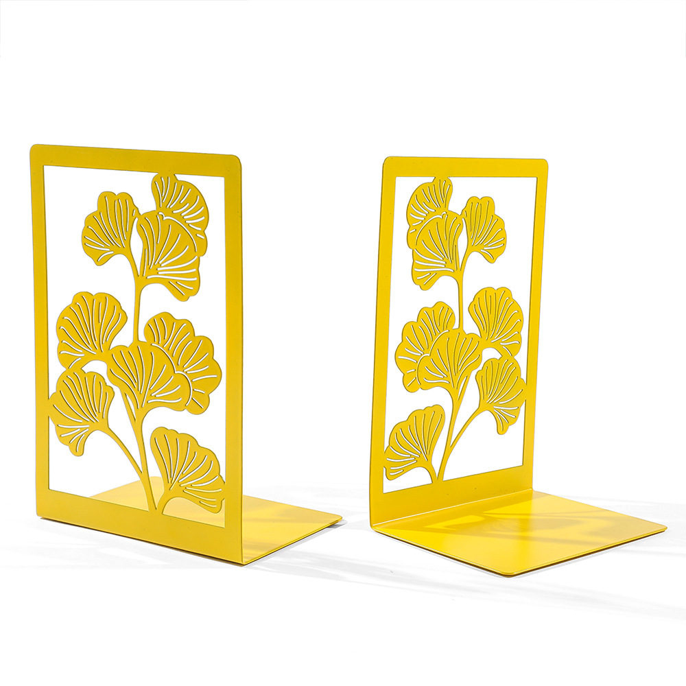 Metal Ginkgo Leaf Bookends, Pair, picture 6 of 8