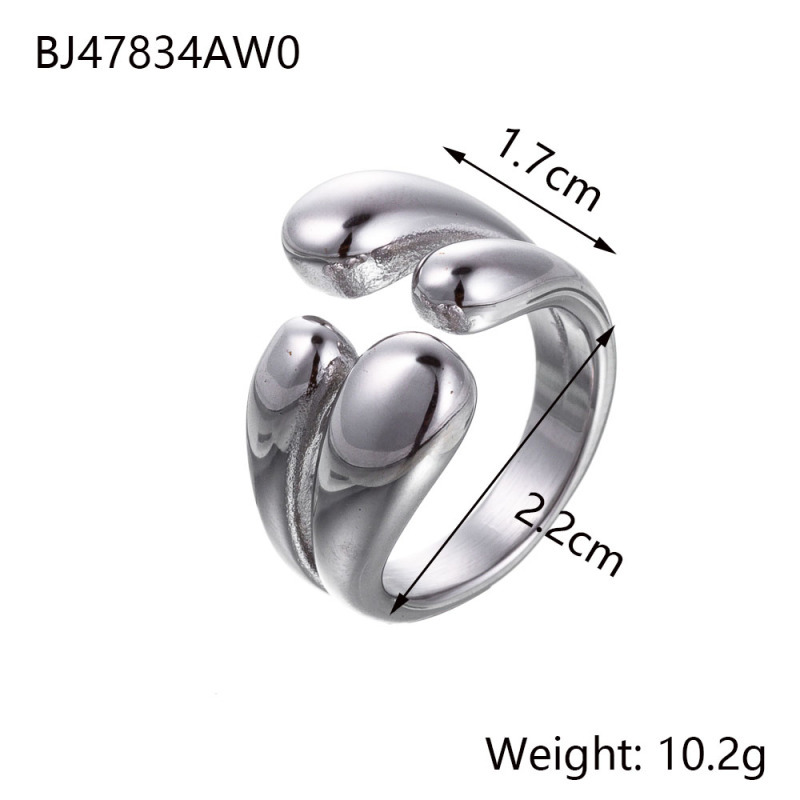 Titanium Steel Open Ring, picture 4 of 5