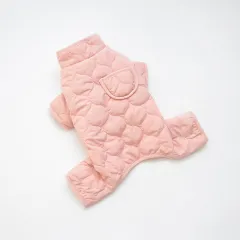 Pet Clothes Winter Clothing Warm Dog Four-legged Cotton-padded Clothes - Pink - View 1