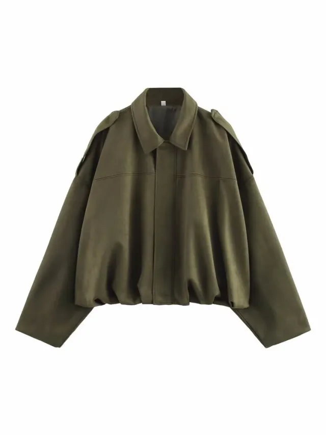 Women's European And American Style French Suede Texture Effect Coat Top - Shop at LoveMi