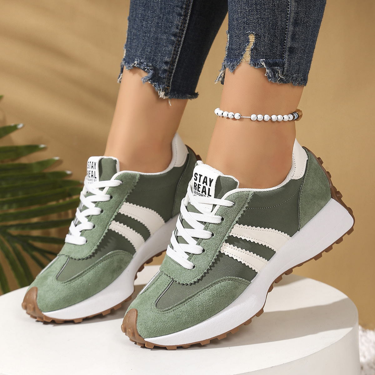 Influencer-style Chunky-soled Casual Sports Shoes For Students Koalakits36