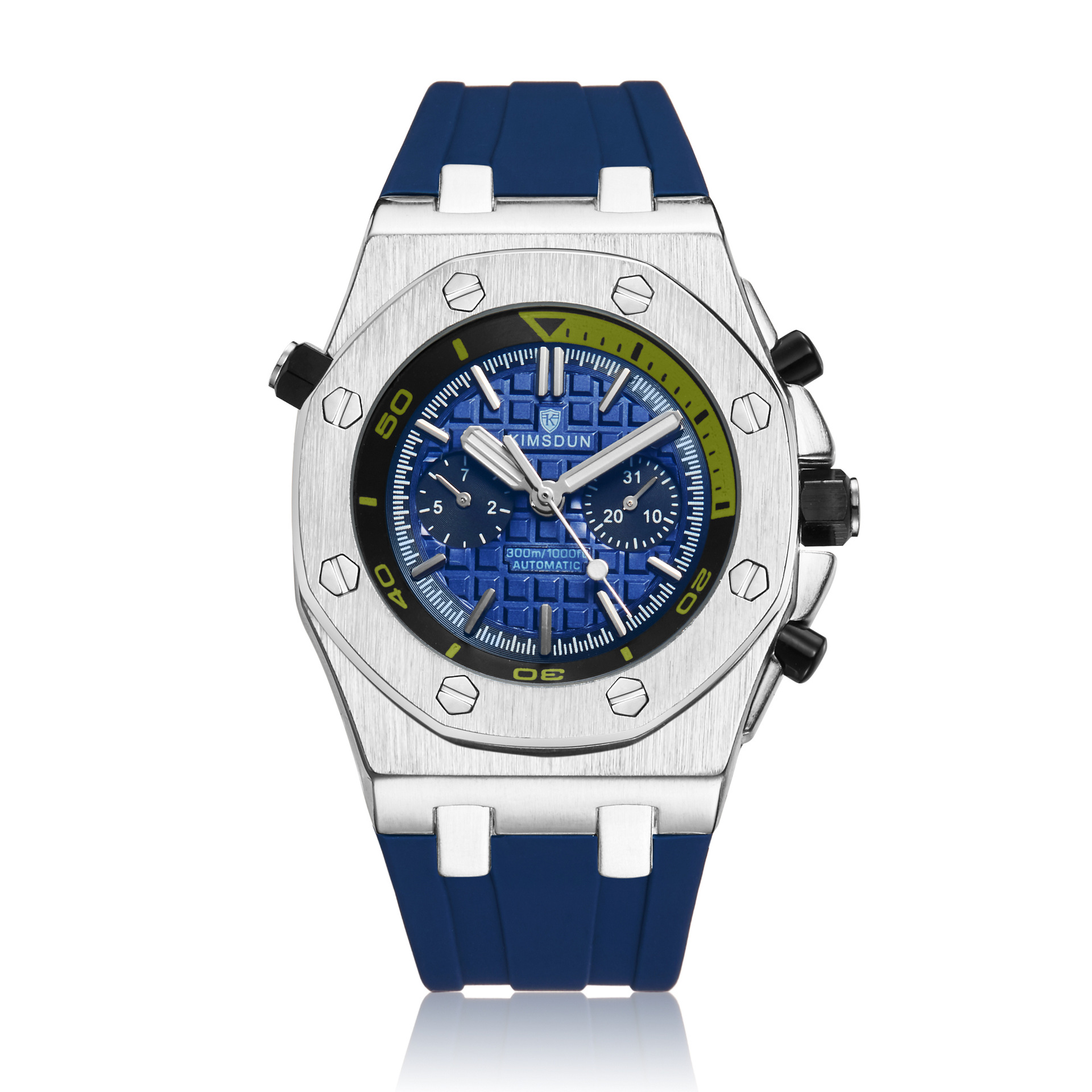 Uhr Herren Mode Silikon Wasserdicht Automatisch Mechanisch Uhr Sport Silico - Bild 6 von 12