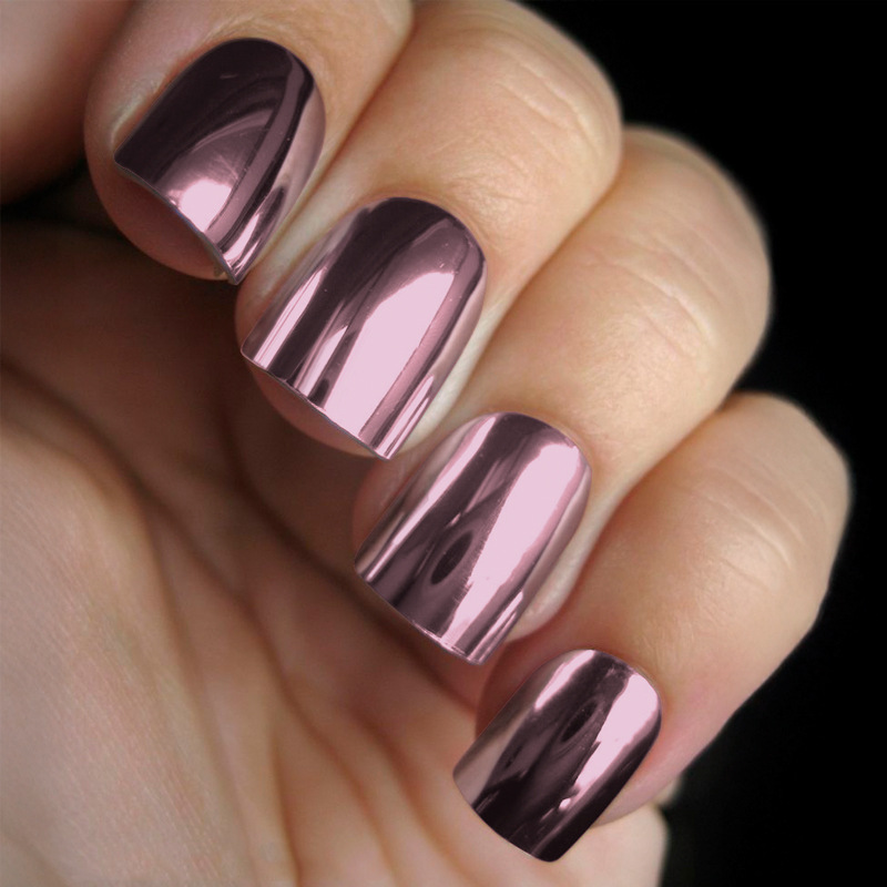 Nail Stickers Multi-color Mirror Metal Texture 4