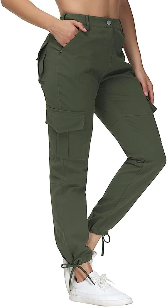 Leisure Overalls Solid Color Patchwork Pocket Zipper Casual Trousers