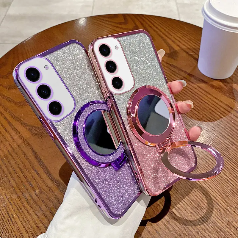 Applicable Phone Case Magnetic Mirror Bracket Protective