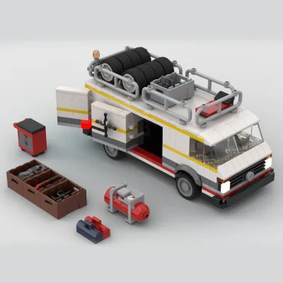 Quattro S1 E2 Transporter Educational Assembled Toys Car Model