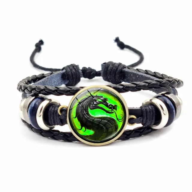 Vintage Woven Leather Bracelet Ornament Jy008918 5 - Shop at LoveMi