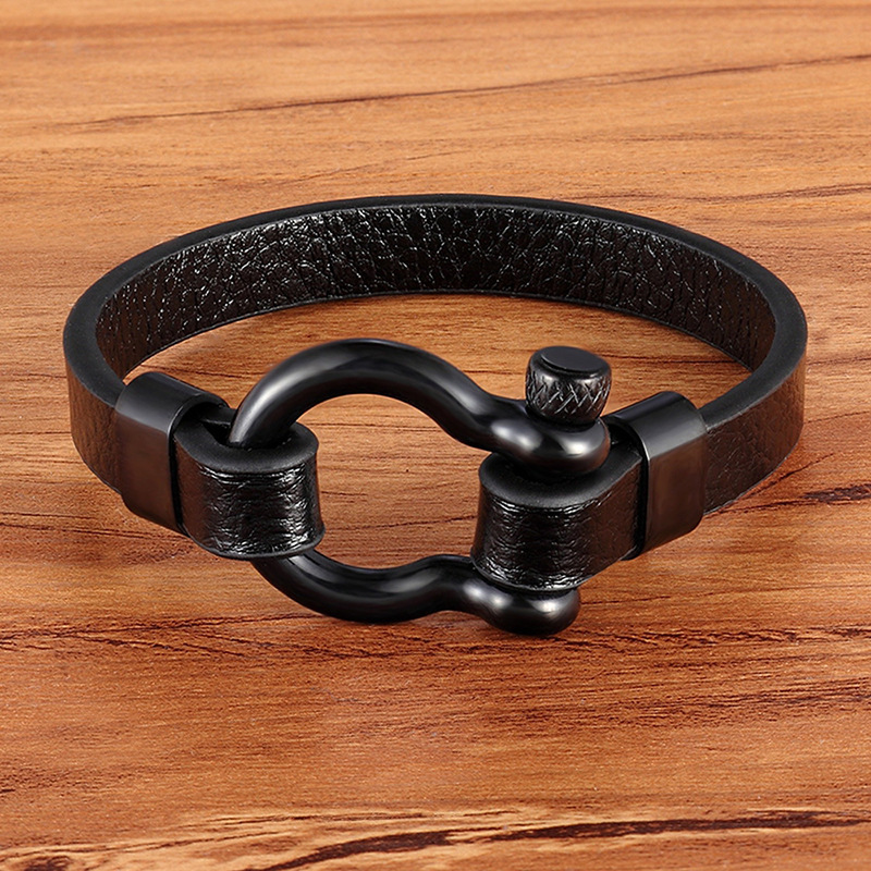 Stainless Steel Horseshoe Clasp Bracelet, picture 5 of 6
