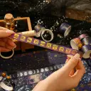 Vast Starry Sky And Paper Adhesive Tape Decorative Sticker view 6