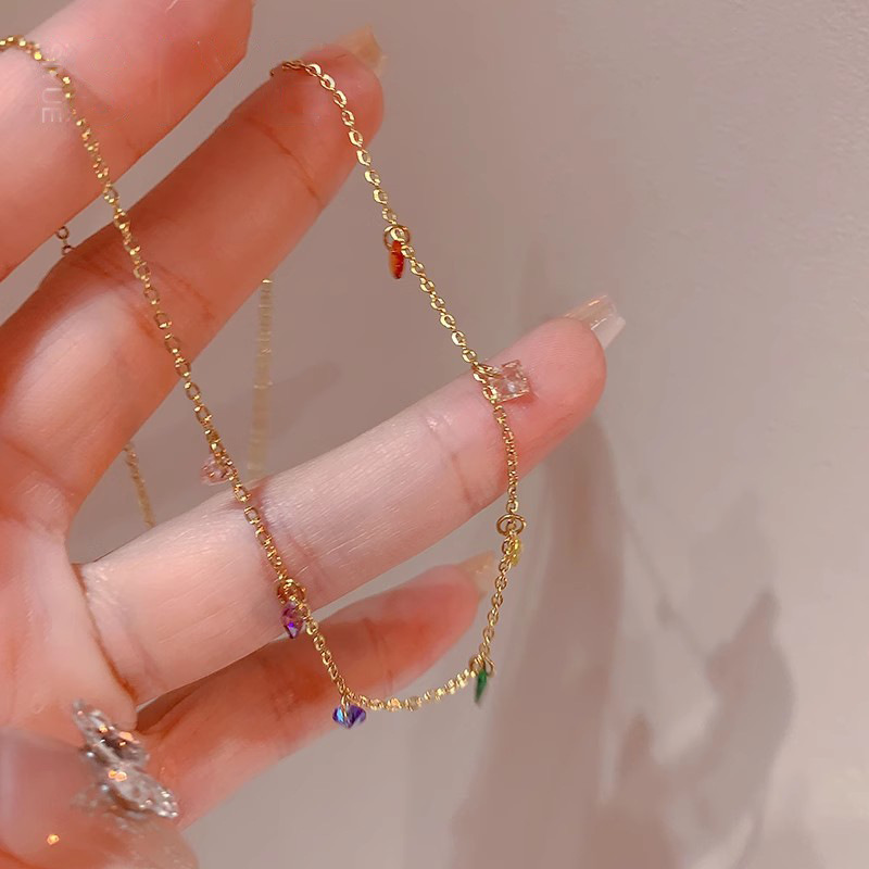 Geometric Tassel Girl Heart All-match Necklace