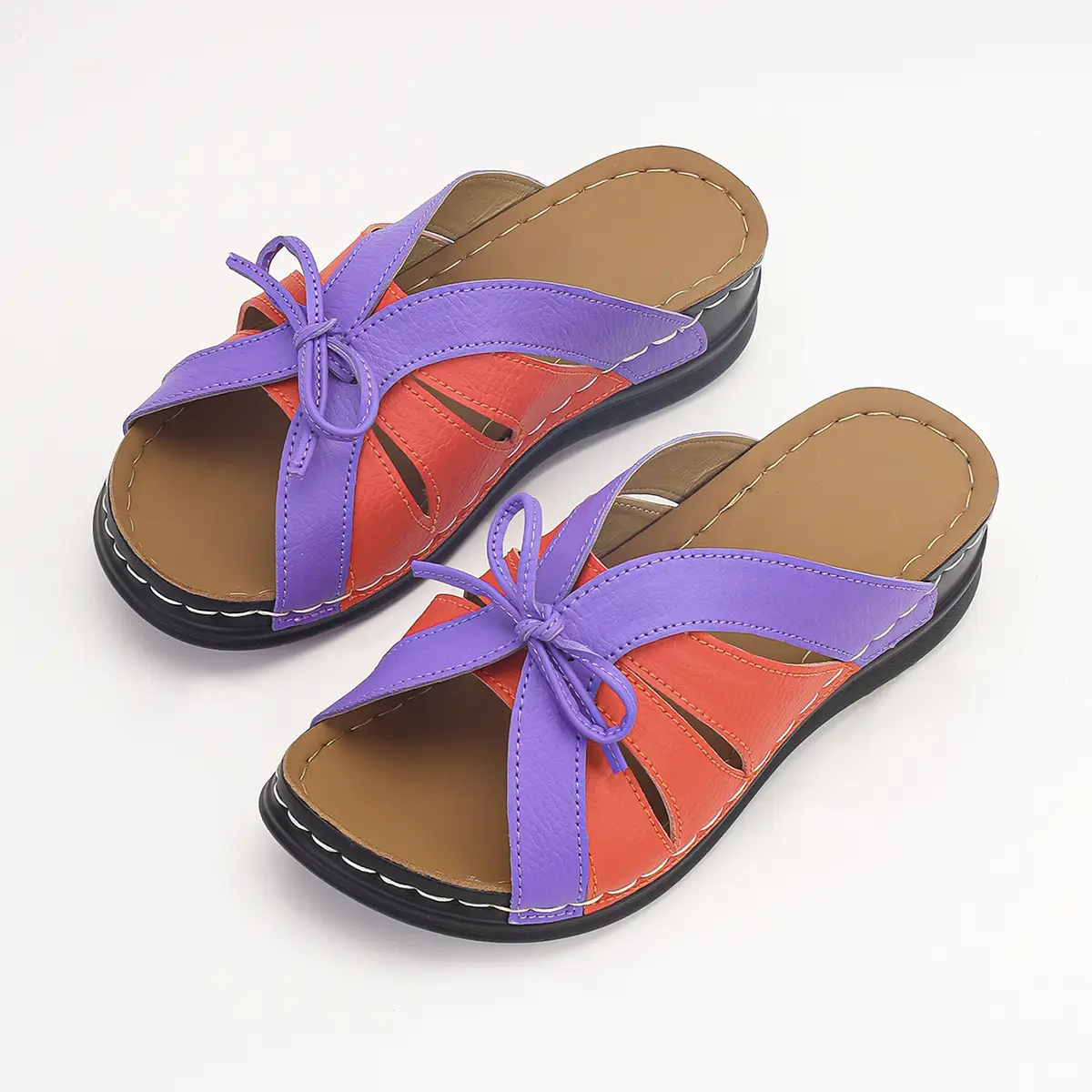 Women's Plus Size Wedge Slippers Hollow Fish Mouth
