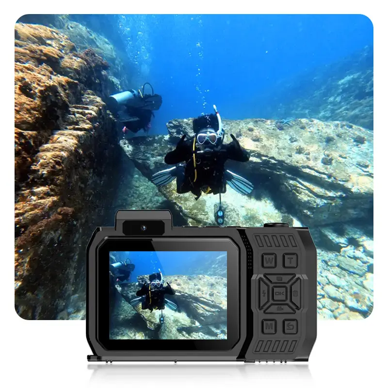 Waterproof Camera D50 Dual-Screen Outdoor Sports HD Diving Camera