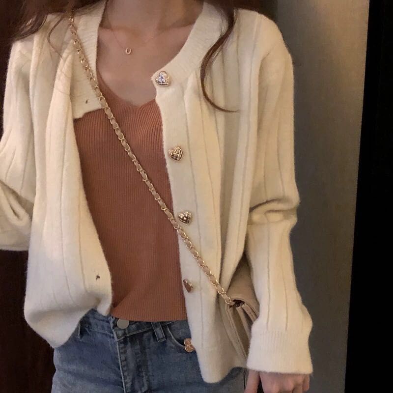 Korean Style Loose Slimming Striped Sweater