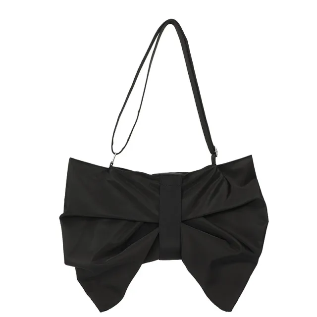 Korean style Chic Bow Tote Bag With A Large Capacity Black - Shop at LoveMi