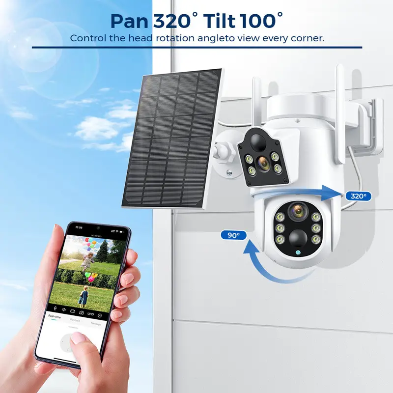 Outdoor Solar Home HD Wireless Wifi Network