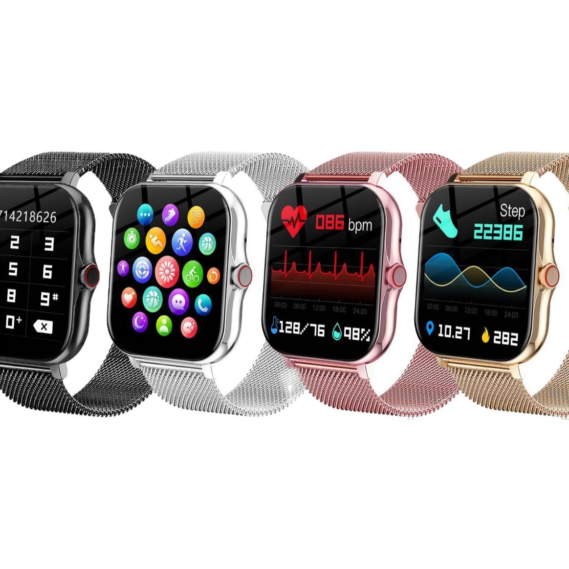 Sports Outdoor Smart Watch H Step Count Statistics Sleep Monitoring Bluetooth Call 4