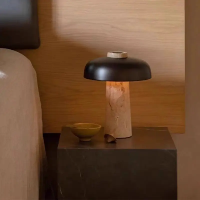 Dimmable Mushroom Table Lamp Decorative Desk Lamp For Bedroom And Living Room