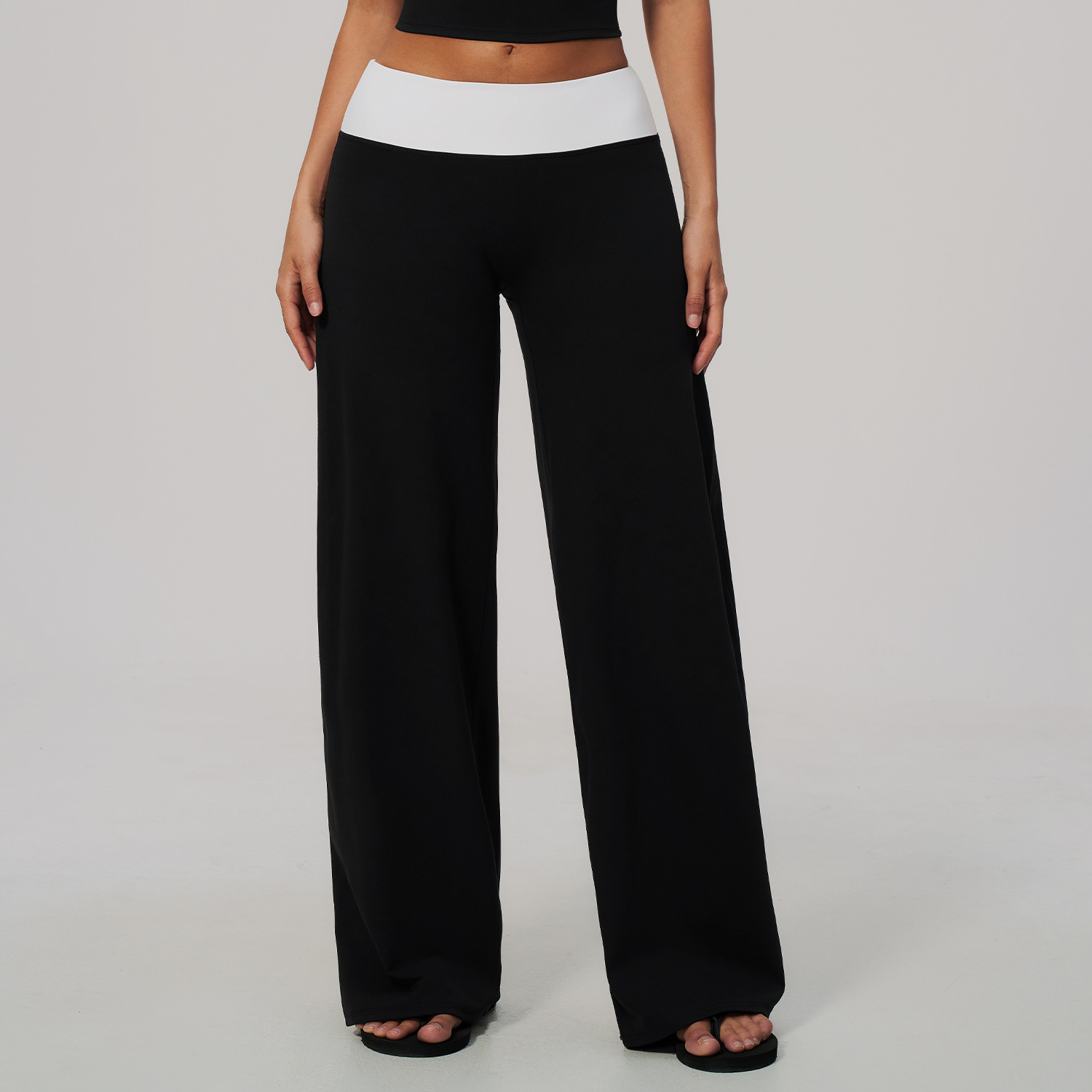 Fashionable Waist Hugging High Waisted And Hip Lifting Micro Flared Yoga Pants 3