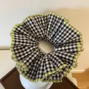 Black Plaid Yellow Edge