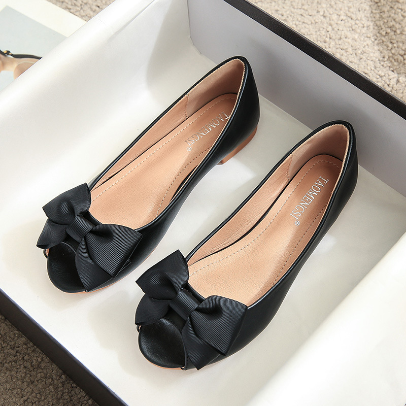 Flat Bowknot Large And Small Size Women's Shoes