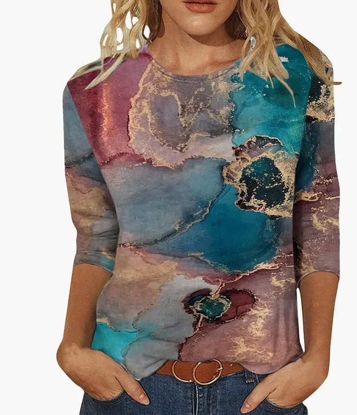 Women's Clothing European And American Milk Silk Round Neck Positioning - Rl Cx 003-S