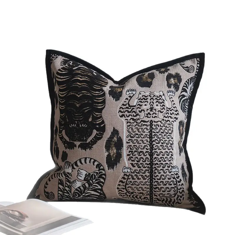Solid-color Light-luxury Living Room Sofa Throw Pillow