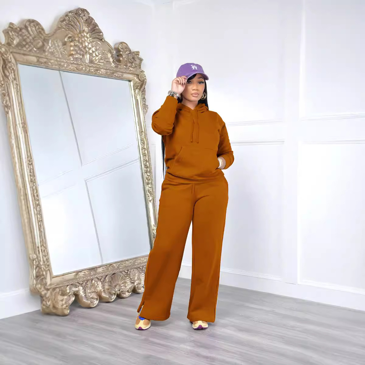 Women's Clothing Casual Sweatshirt Outfit - Image 1