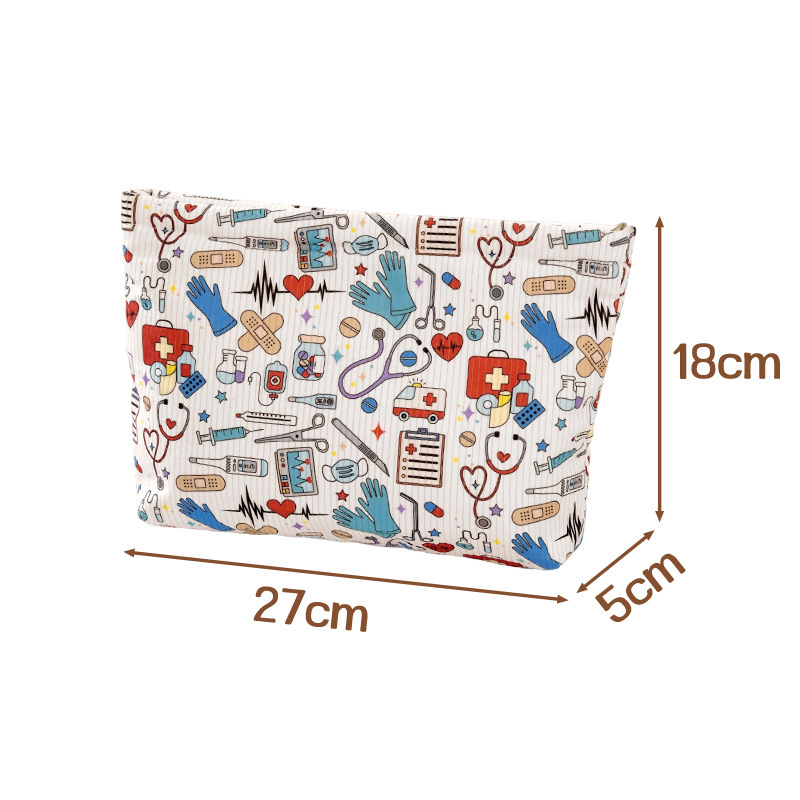 New Corduroy Clutch Cosmetic Bag For Women 4