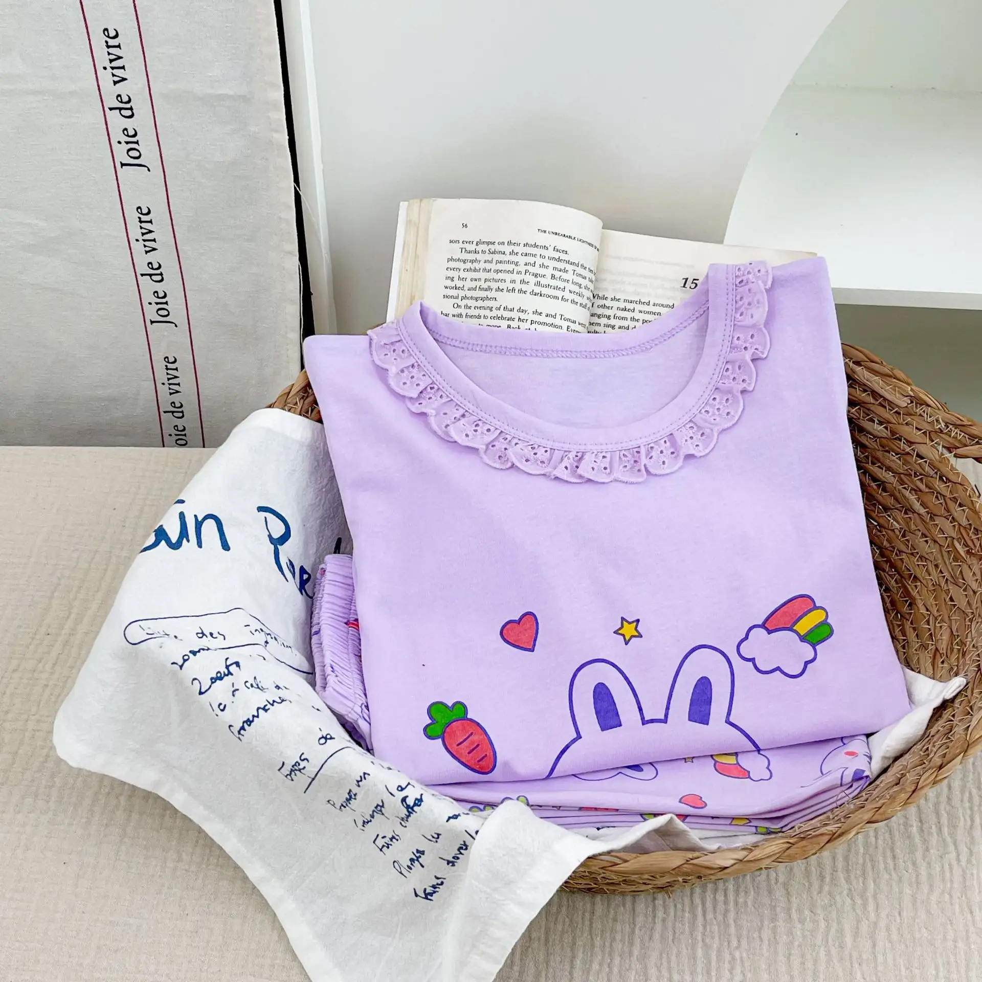 Girls Cute Pajamas Children New Homewear Suit