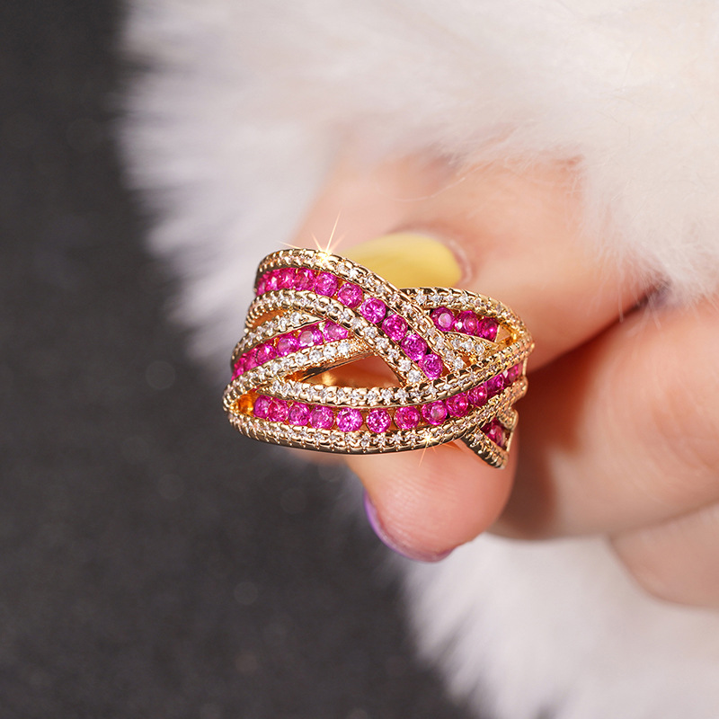 Zircon Gold-Tone Ring, picture 3 of 3