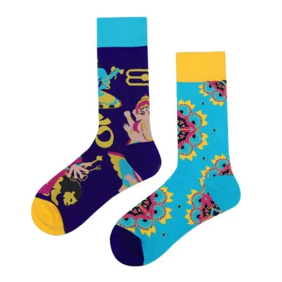 Asymmetric Couple Trend Tube Socks Figure 77 - Shop at LoveMi