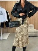 Apricot Leopard Print