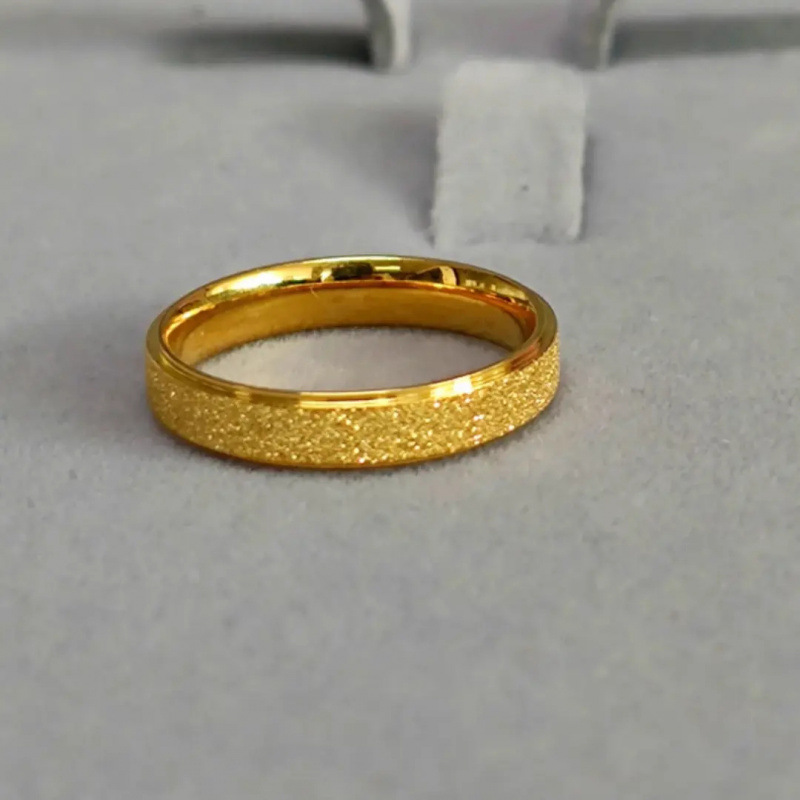 Influencer-approved Matte Studded Light-luxury Plain Ring