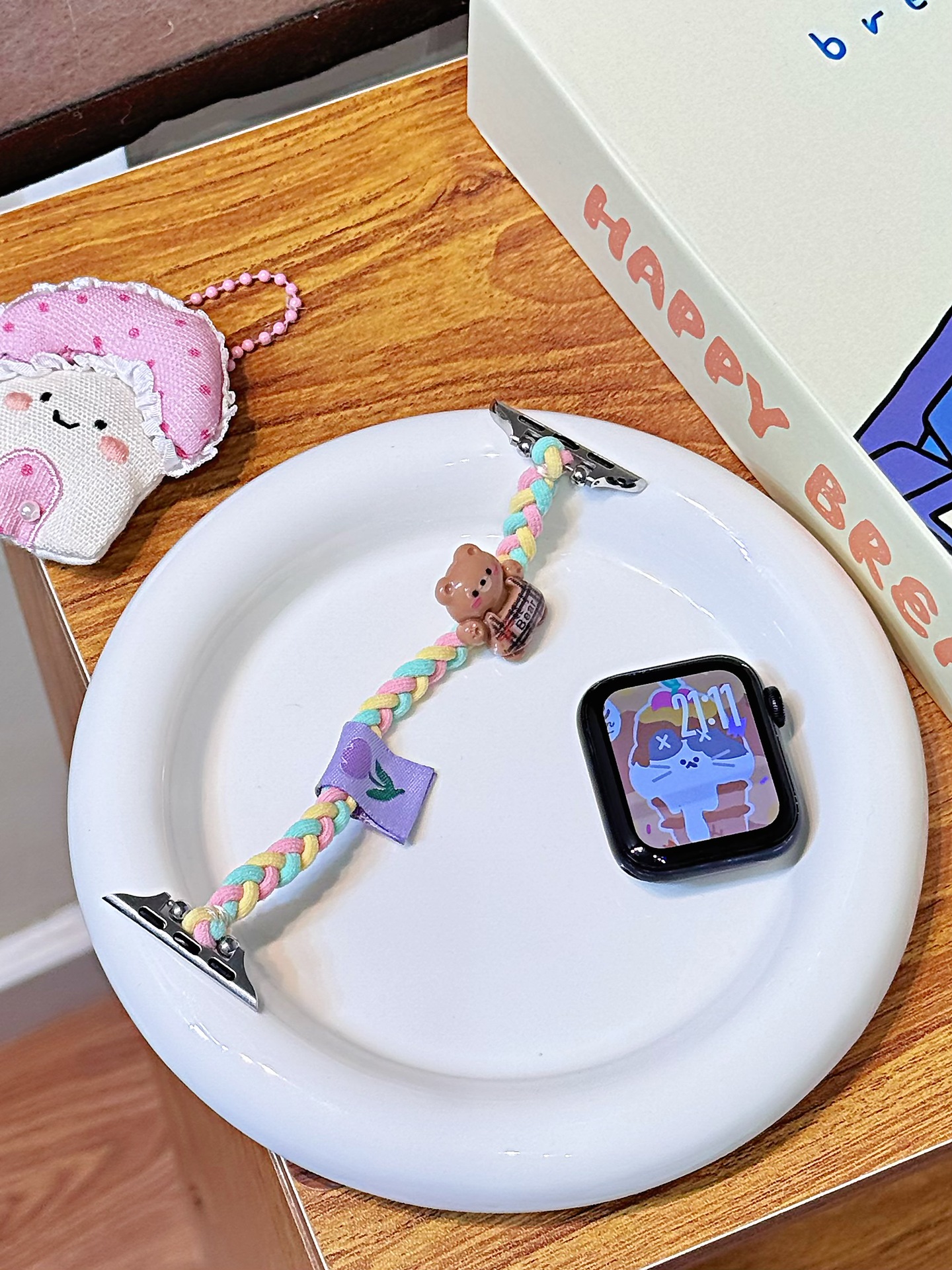 Creative Knitted Cartoon Hair Tie Watch Strap 7