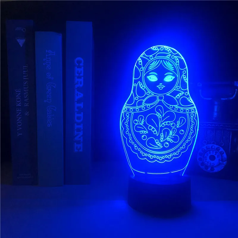 Title 5, Clock Base Table Lamp Russian Doll National Fes...