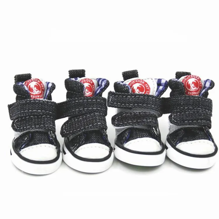 Small Dog Teddy Shoes Dog Four Seasons - Black