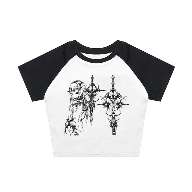 Women's Clothing Irregular Slim fit Navel Fashion Tops White - Shop at LoveMi