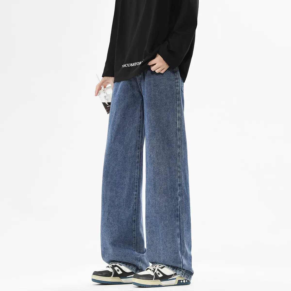 ACU Menswear Retro Washed Loose- Fit Wide