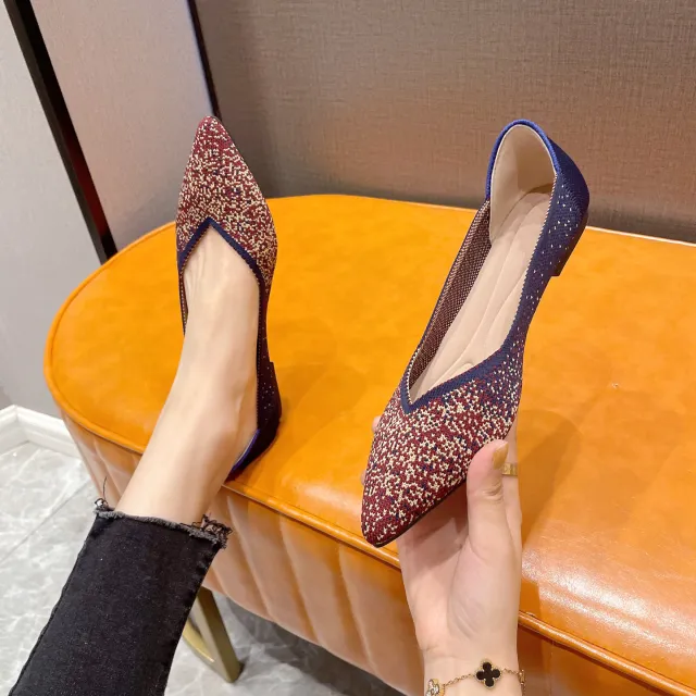 Pumps Women's Knitted Braided Shoes Pink - Shop at LoveMi