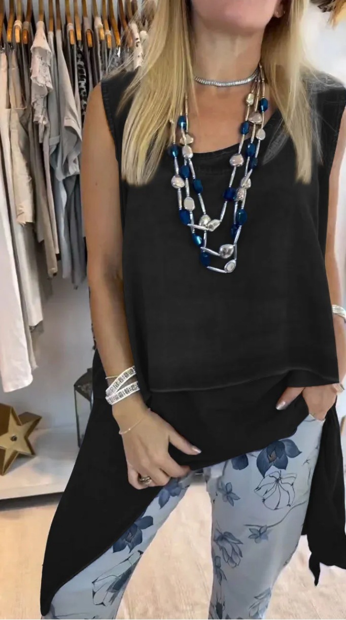 Casual Fashion Tank Top Long Two Piece Set