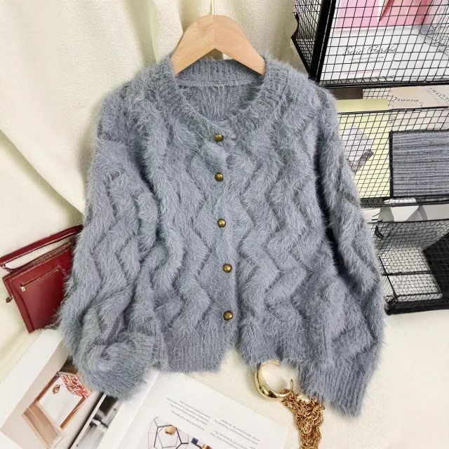 Women's Solid Color Knit Top Gray - Shop at LoveMi