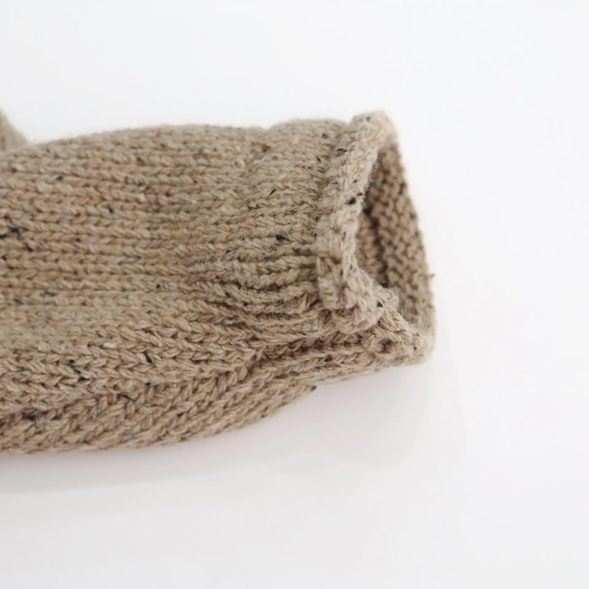 Childrens Solid-color Double-breasted Knitted Sweater