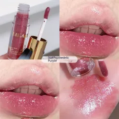 Transparent Lip Gloss Water Light Lipstick Cream Pure Desire - No 04 Psychedelic Purple - View 1