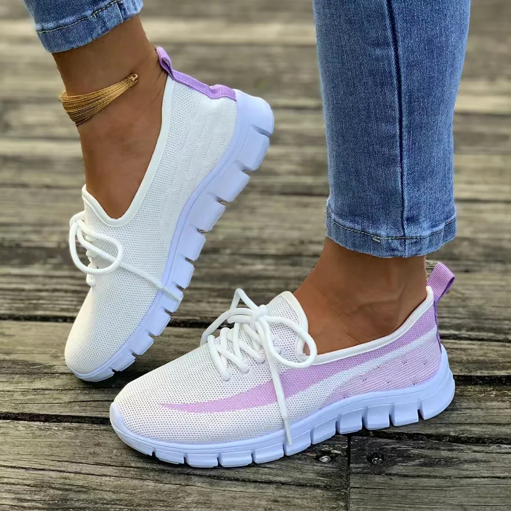 Summer New Women's Casual Breathable Running Sneaker - Pink