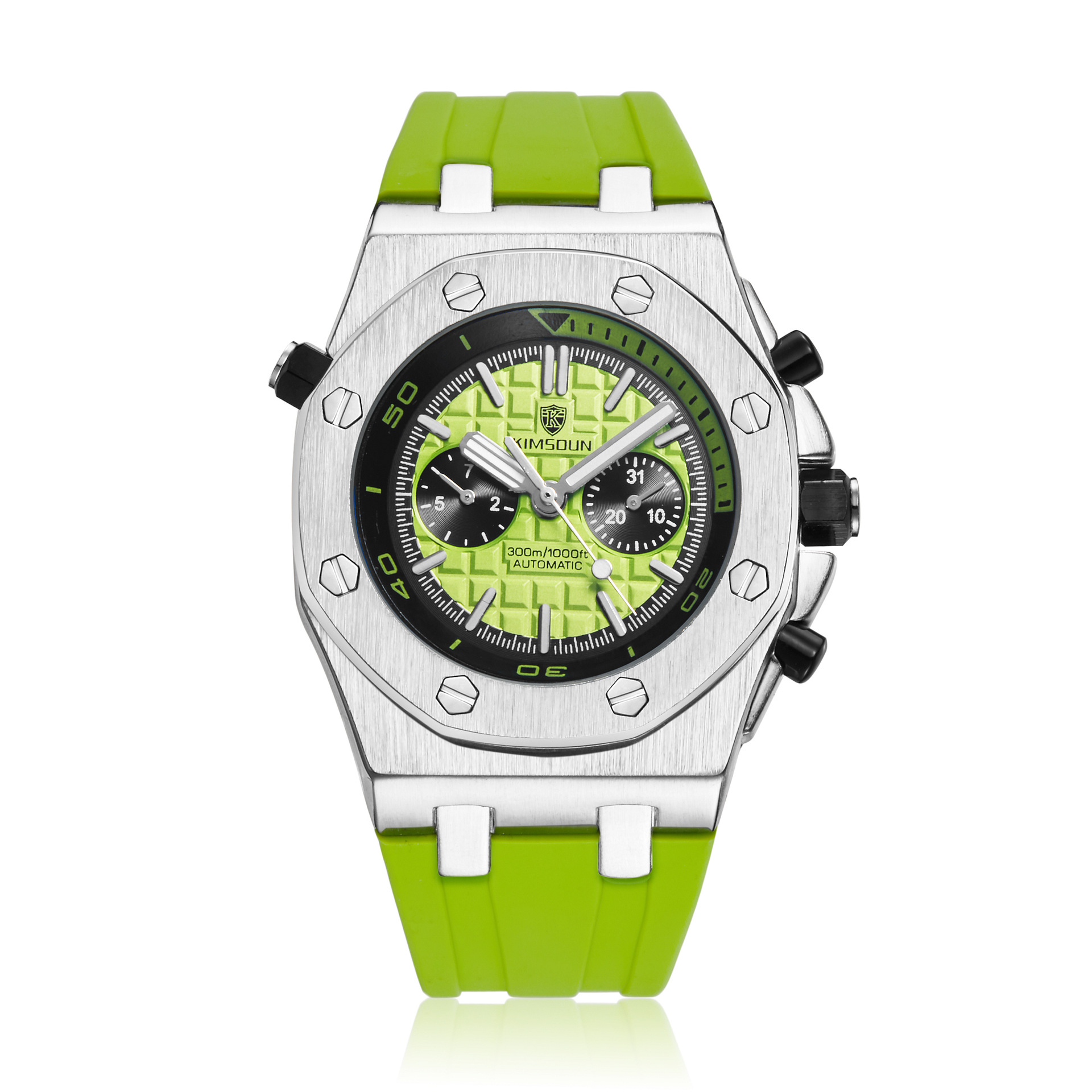 Uhr Herren Mode Silikon Wasserdicht Automatisch Mechanisch Uhr Sport Silico - Bild 7 von 12