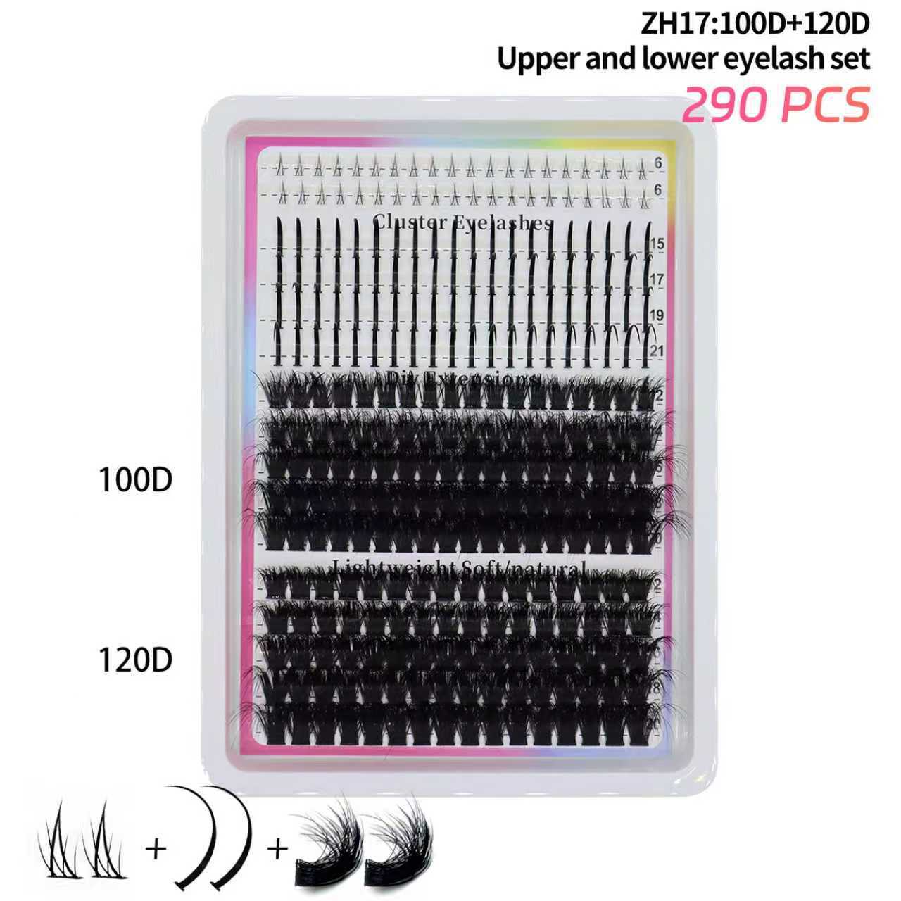 Fairy-style Segmented Fluffy And Densely Packed False Eyelashes