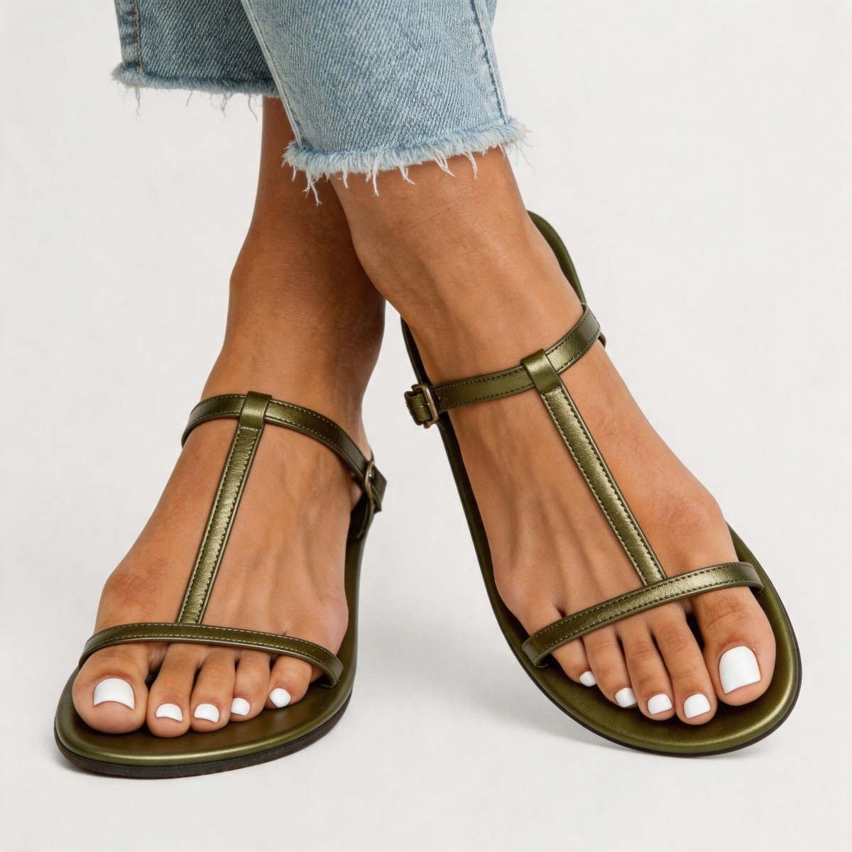 Summer Chunky-heel Sandals For Women Niche Minimalist Style