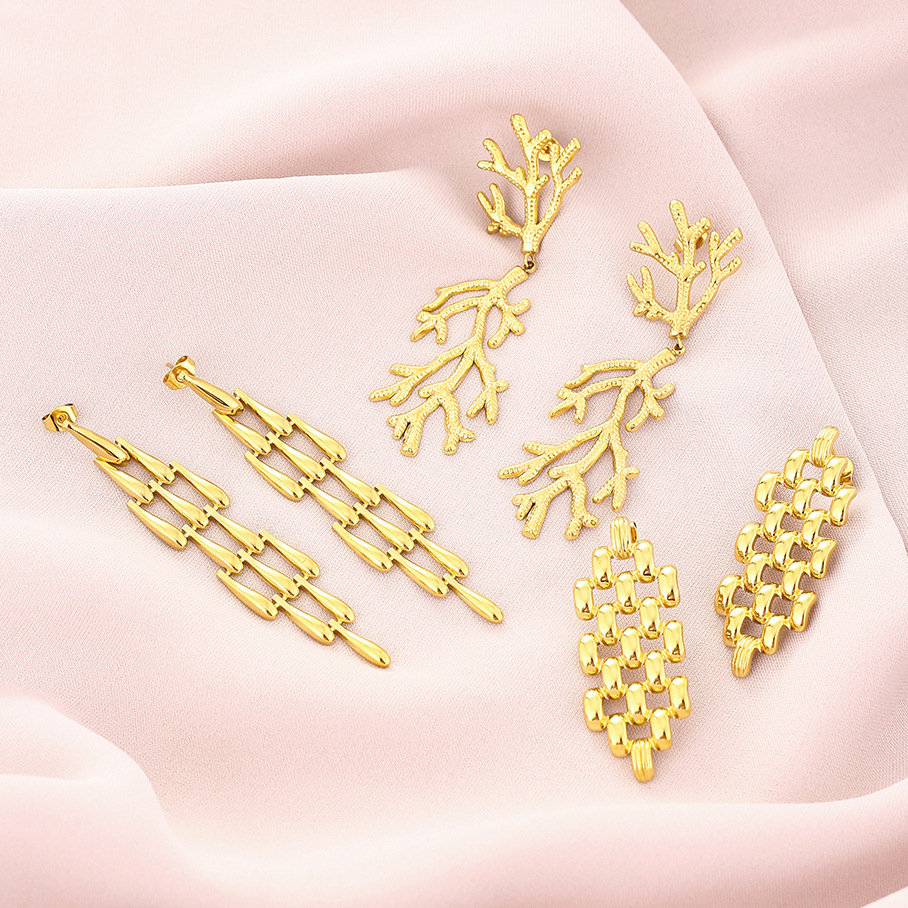 Irregular Long Tassel Waterdrop Earrings
