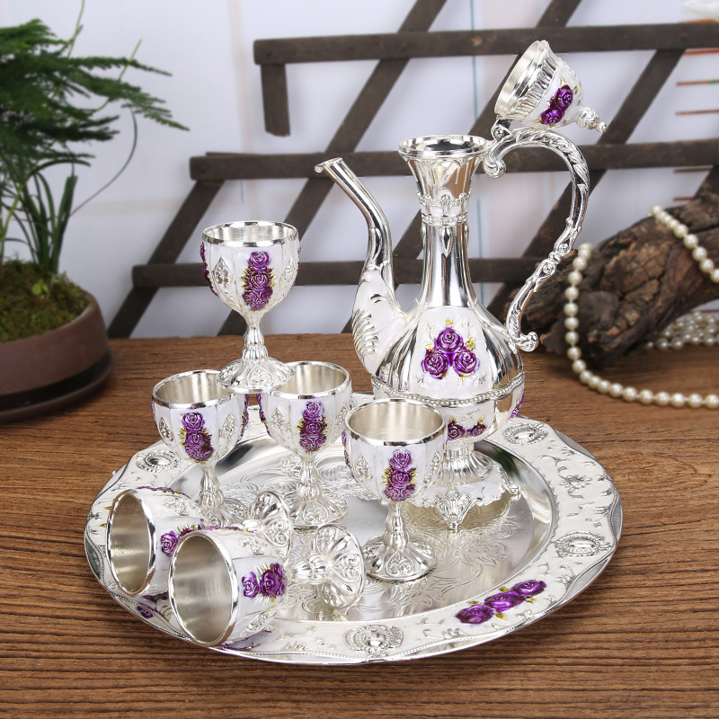 Exquisite Wine Set Court Stylehome Decor Piece Classic And Creative Wine Glasses And Carafes For Dining Rooms And Hotels