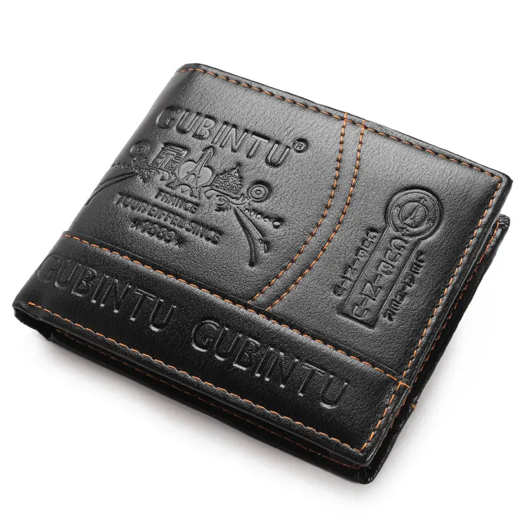 Men's Short and Simple Leather Wallet